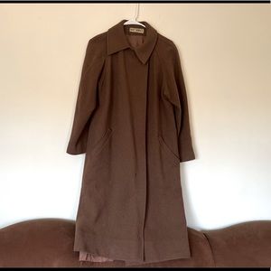 Vintage 80s Guy Laroche Brown Coat